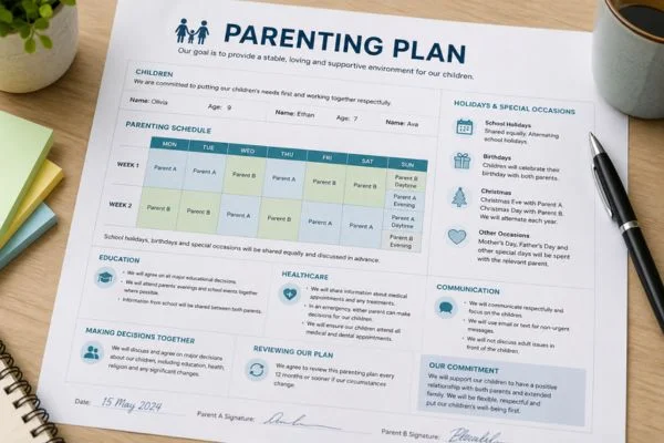Understand parenting plans Mid Glamorgan